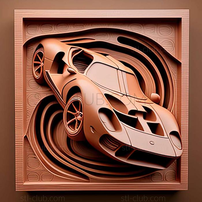 3D мадэль Ford GT40 (STL)